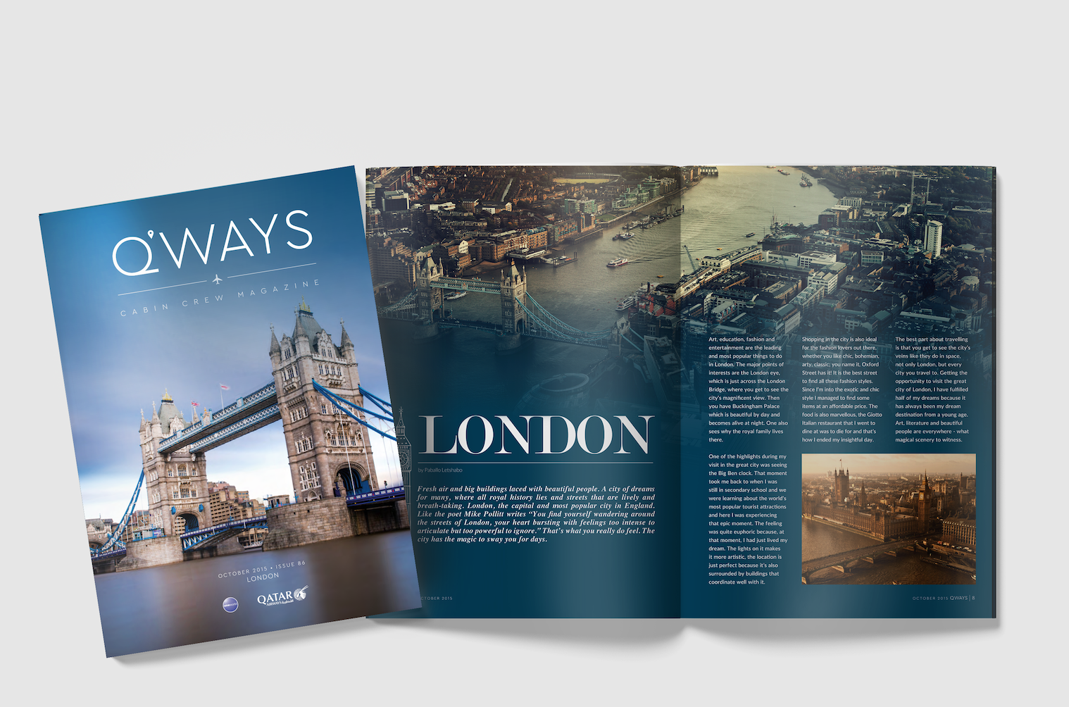 preview of a magazine with London on the cover